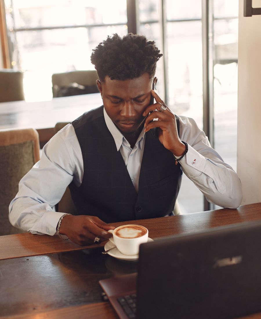 An entrepreneur at work