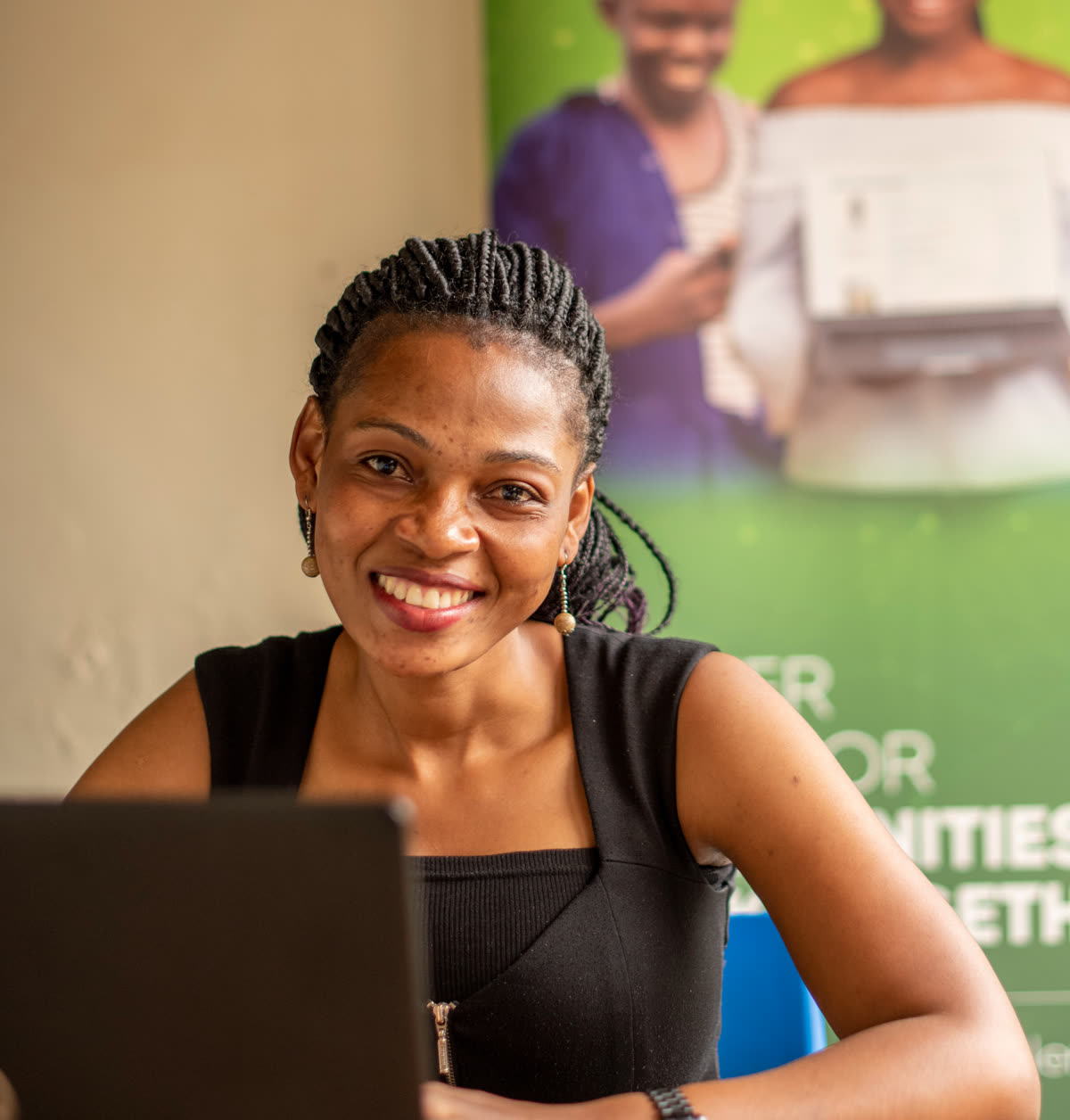 An entrepreneur at work